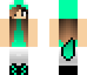 teal fennec fox girl