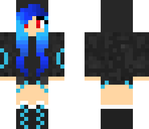 blue and black hoodie girl