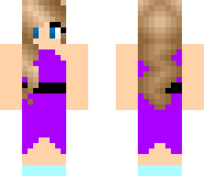 purple dress girl