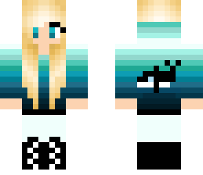 blonde ocean orca girl