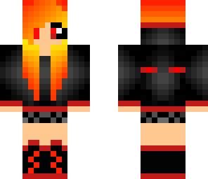enderman fire girl- only edited