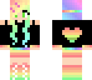colourful goth girl