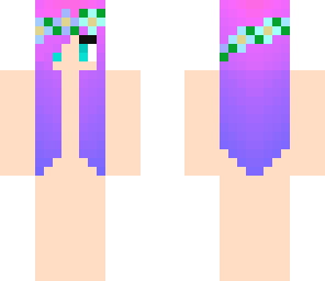 pink and purple flower hair base