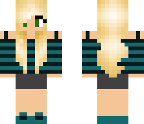cute black and blue girl