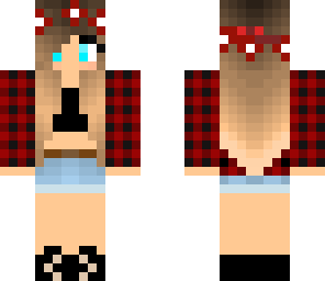 red plaid tumblr girl