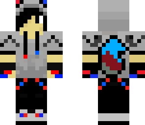red and blue wolf boy