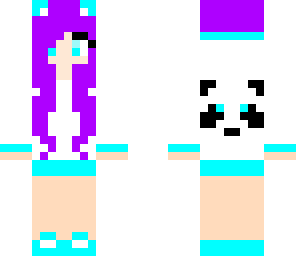 purple panda girl