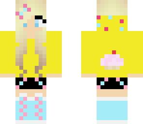 yellow cupcake girl