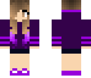 purple hoodie girl