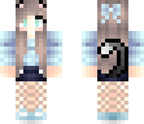 blue cat girl