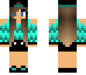edited blue tomboy girl
