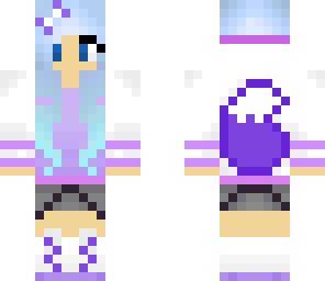 purple wolf girl