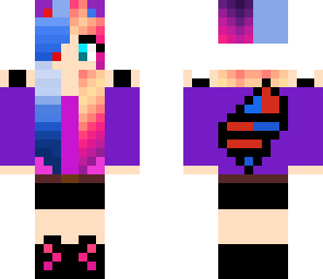 cute multi-color neko girl