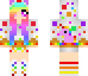 cake rainbow girl