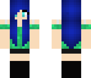 quick blue-haired girl