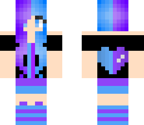 purple and blue girl