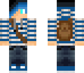 teen with blue hair