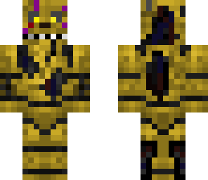 spring trap with purple man under
