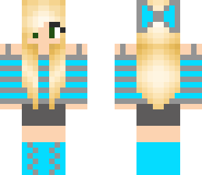 cute blue girl