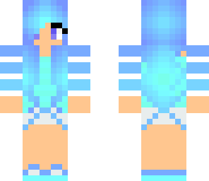 very blue girl