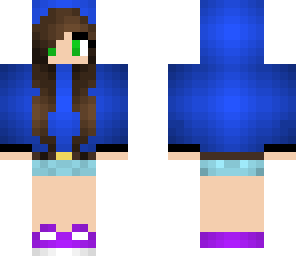 textured girl with a hoodie