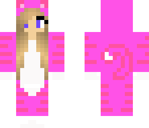 magenta cat girl