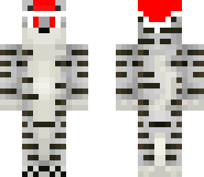 white tiger with christmashat