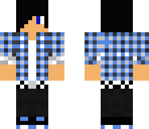 blue emo boy