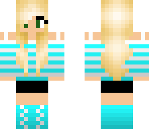 cute blue and white girl shaded