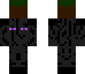 enderman holding grass block