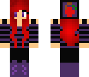 purple cherry girl