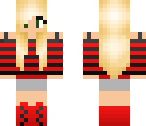 cute shaded black and red girl