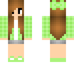 lime checkered girl