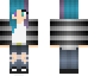blue and purple girl