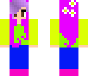purple flower girl