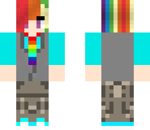rainbow dash in a vest