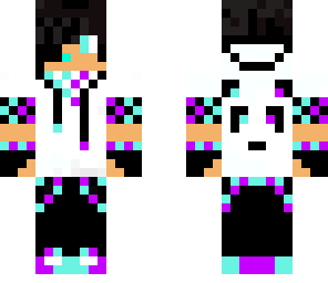 cool infected light blue panda lover and gamer