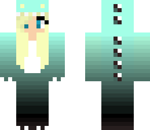 mint ombre dino girl