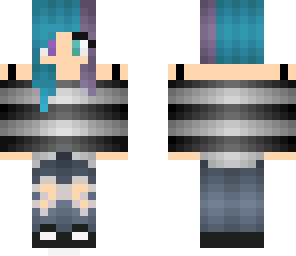 blue and purple girl