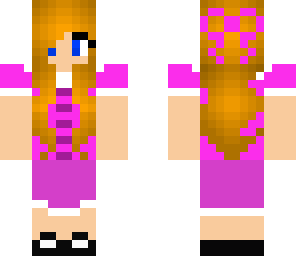 pink dress girl