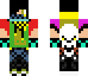 colorful emo boy