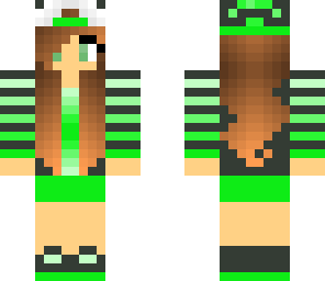 green stripy girl