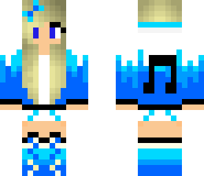 blue music girl
