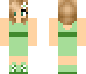 green dress
