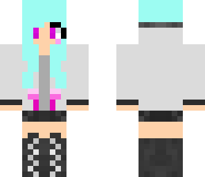 sky blue hair