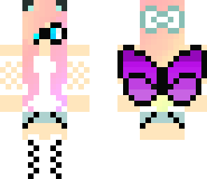 cute girl with wings and glasses