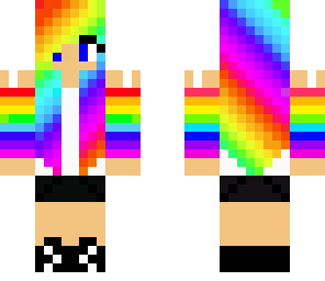 cool rainbow girl