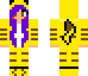 purple haired pikajamas