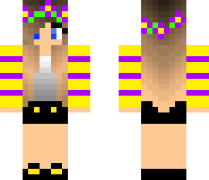stripe flower girl