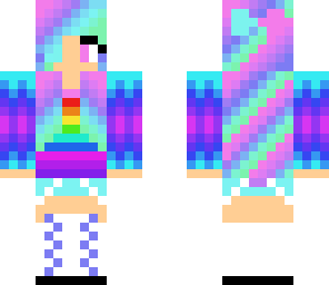 flawless colorful girl